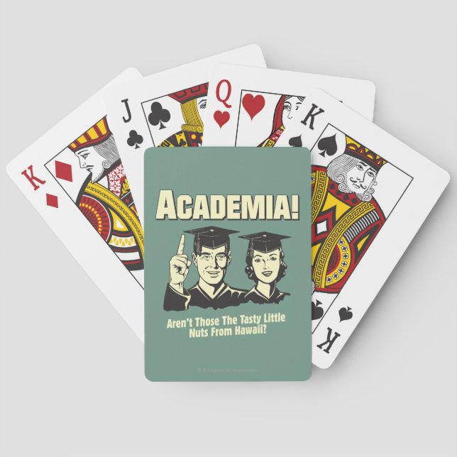 Academia: Tasty Nuts From Hawaii Poker Cards (Back)