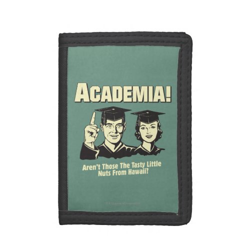 Academia Tasty Nuts From Hawaii Tri_fold Wallet