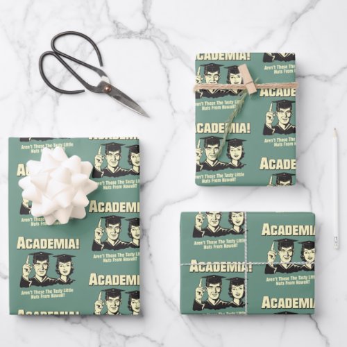 Academia Tasty Nuts From Hawaii Wrapping Paper Sheets