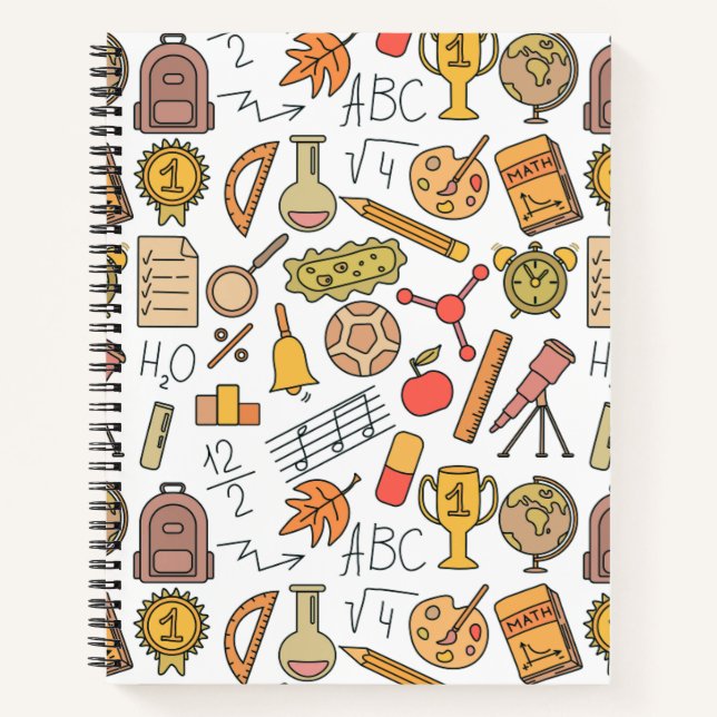 "Academic Adventures Notebook" Notebook (Front)