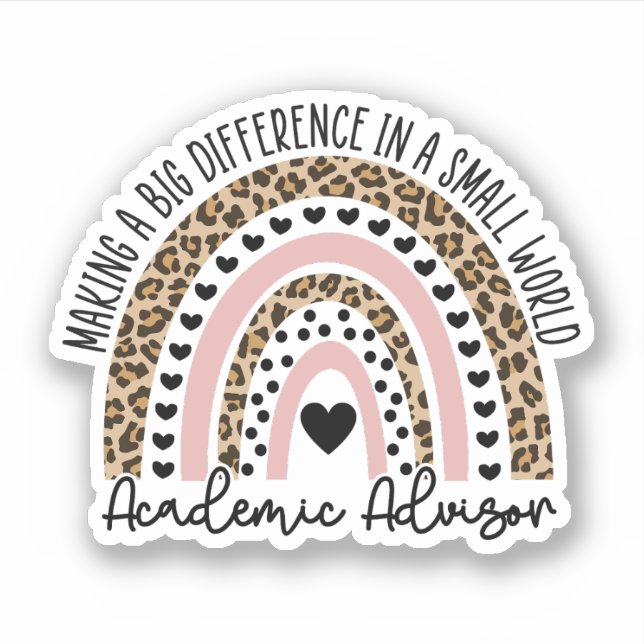 Academic Advisor Gifts Sticker (Front)