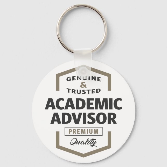 Academic Advisor Logo Gifts Keychain (Front)