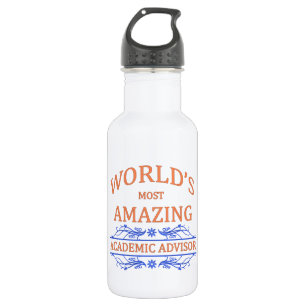 Academic Advisor Stainless Steel Water Bottle