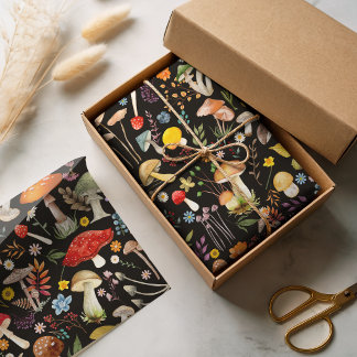 Academic Aesthetic Goblincore Woodland Mushroom Tissue Paper