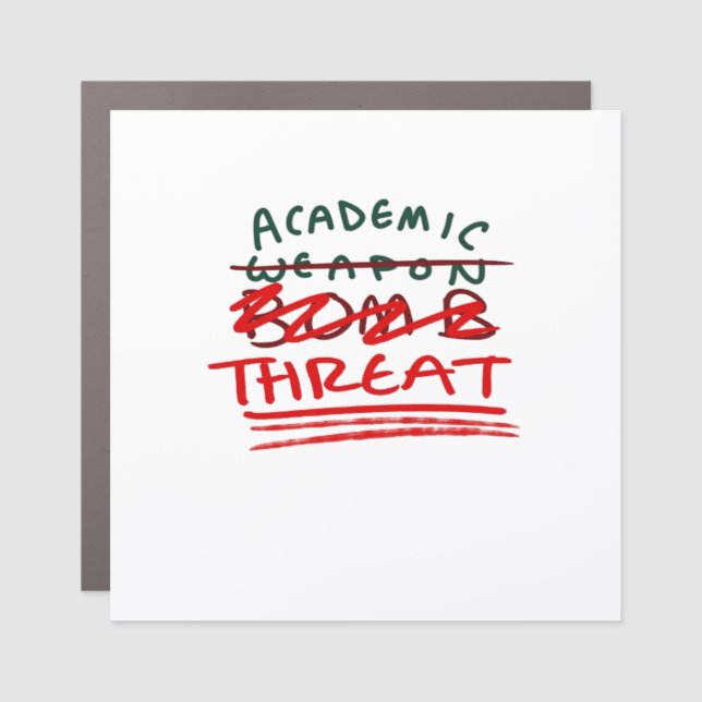 Academic Bomb Classic Car Magnet (Front)