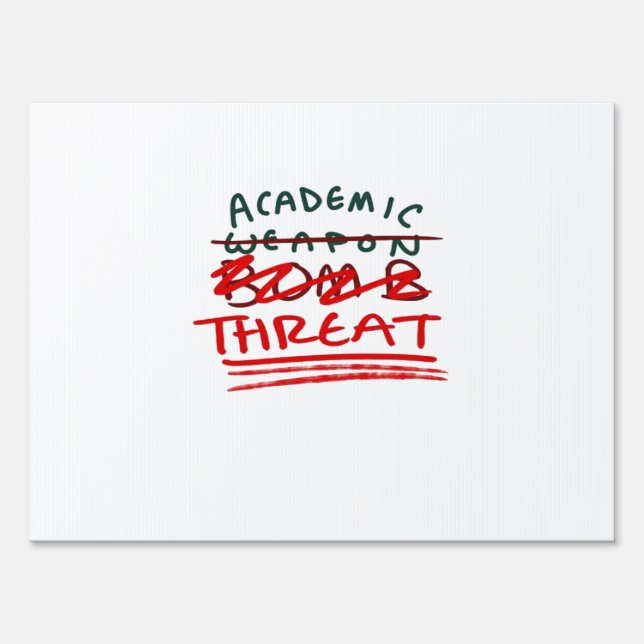 Academic Bomb Classic Sign (Front)