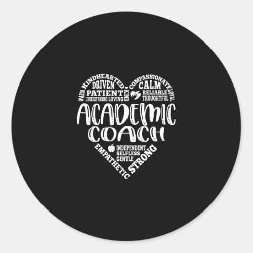 Academic coach Instructional coach Classic Round Sticker