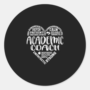 Academic coach, Instructional coach Classic Round Sticker