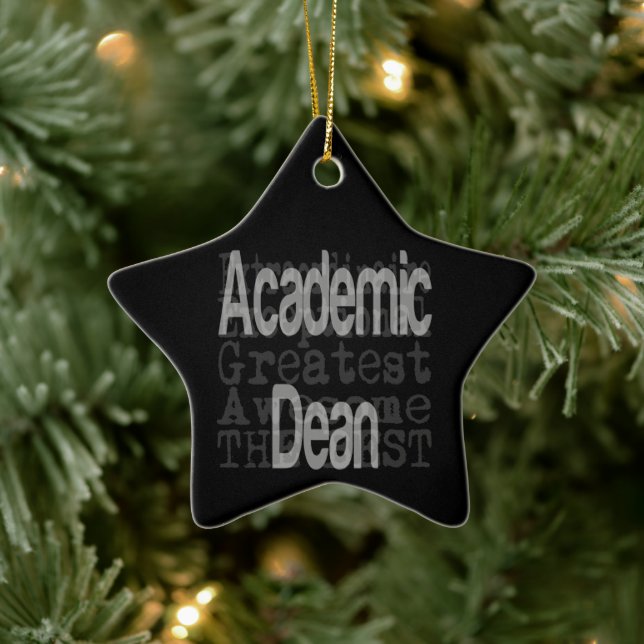 Academic Dean Extraordinaire Ceramic Ornament (Tree)