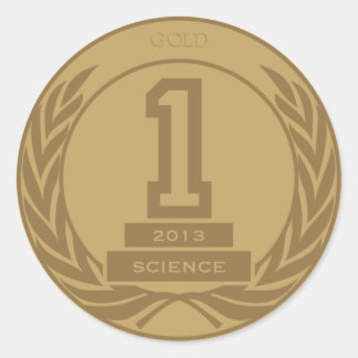 Academic Gold Medal Classic Round Sticker