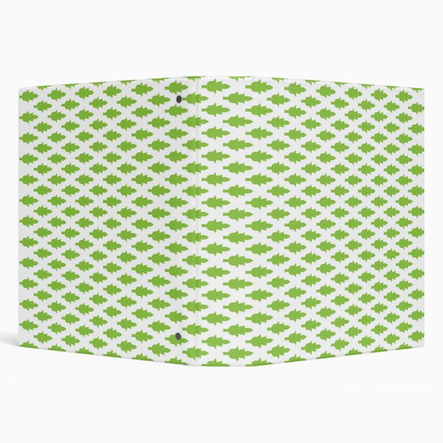 Academic Green Pattern for Success 3 Ring Binder (Background)