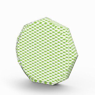 Academic Green Pattern for Success Acrylic Award