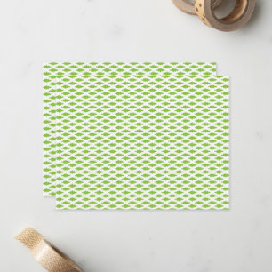 Academic Green Pattern for Success Note Card