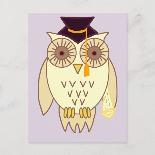 Academic Owl Postcard (Front)