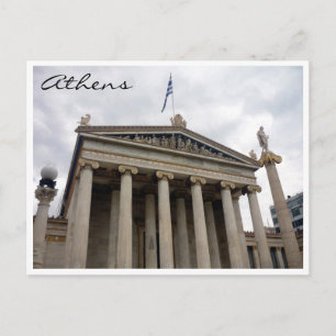 academy athens front postcard