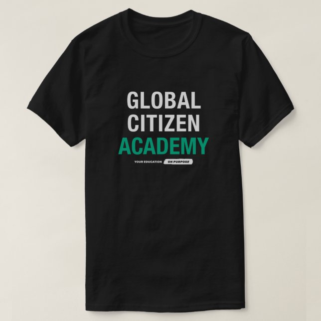 Academy Black T-Shirt (Design Front)