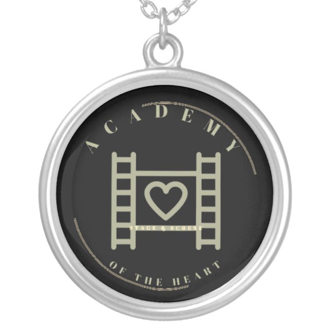 Academy of the Heart  Silver Plated Necklace (Front)