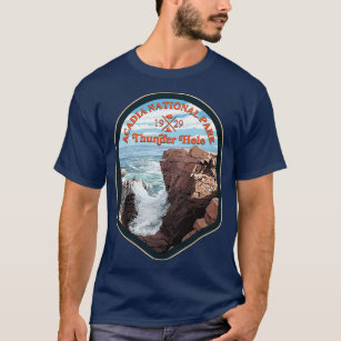 Acadi National Park Thunder Hole Camping Lover T-Shirt