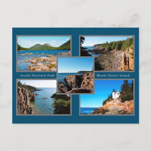 Acadia Best Views National Park Postcard