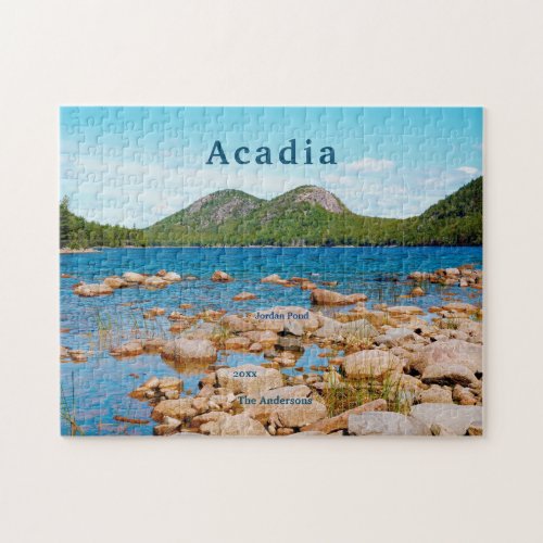 Acadia Bubble Mountains Jordan Pond National Park Jigsaw Puzzle