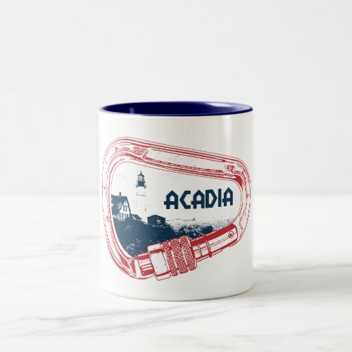 Acadia Climbing Carabiner Two_Tone Coffee Mug