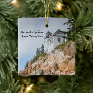 Acadia Lighthouses Ceramic Ornament