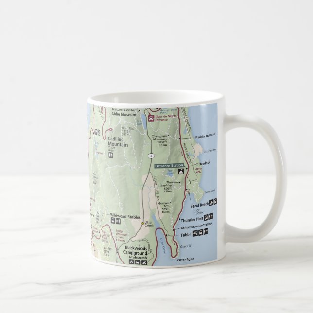 Acadia map mug (Right)