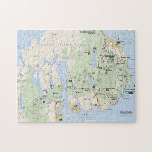 Acadia map puzzle