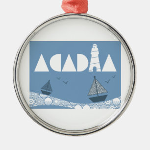 Acadia Metal Ornament