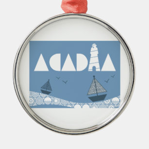 Acadia Metal Ornament