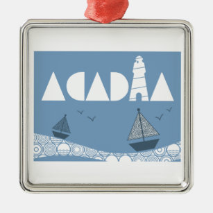 Acadia Metal Ornament