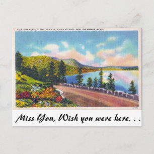 Acadia Nat. Park, Bar Harbor, Maine Postcard