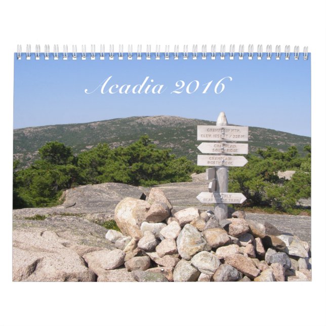 Acadia National Park 2016 Calendar (Cover)