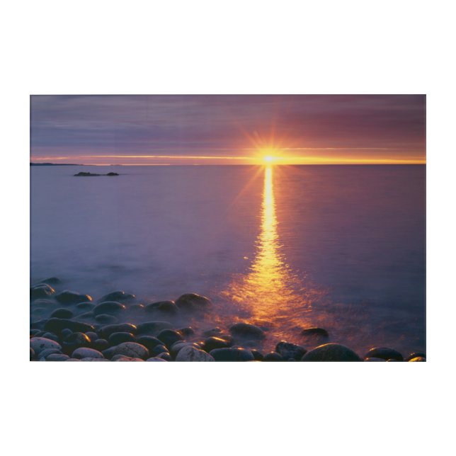 Acadia National Park |Atlantic Ocean Maine Acrylic Print (Front)