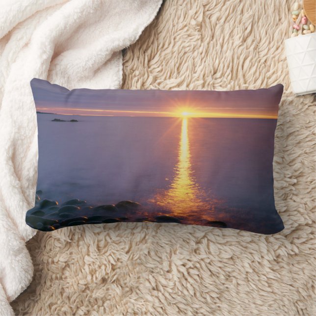 Acadia National Park |Atlantic Ocean Maine Lumbar Pillow (Blanket)