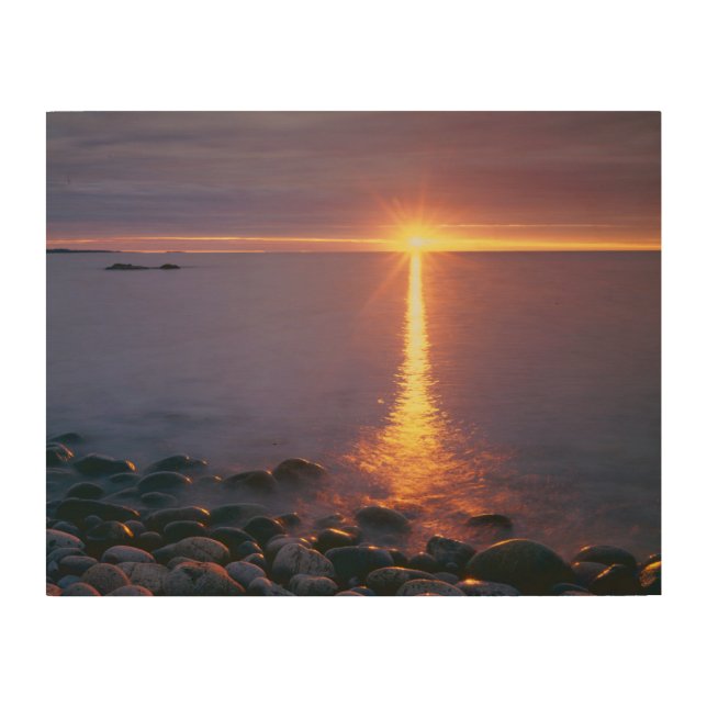 Acadia National Park |Atlantic Ocean Maine Wood Wall Art (Front)