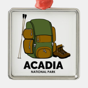 Acadia National Park Backpack Metal Ornament