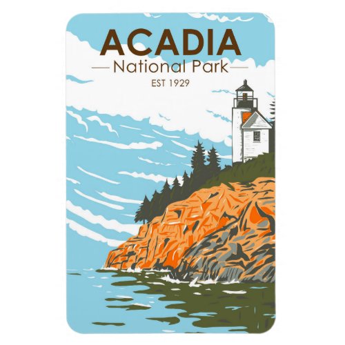 Acadia National Park Bar Harbor Lighthouse Magnet