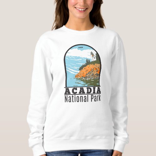 Acadia National Park Bar Harbor Lighthouse Maine  Sweatshirt