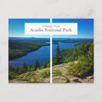 Acadia National Park Bar Harbor Maine Postcard