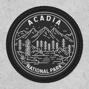 Acadia National Park Bar Harbor Monoline  Patch