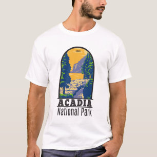 Acadia National Park Bar Harbor Ocean Path Maine T-Shirt