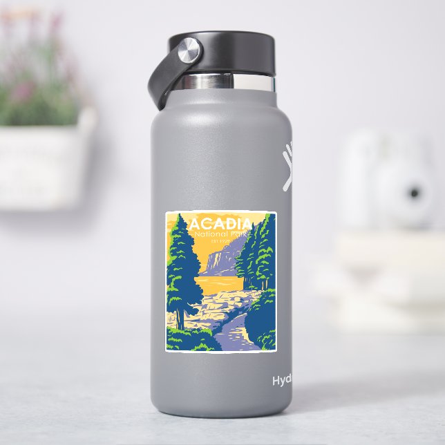Acadia National Park Bar Harbor  Sticker (HydroFlask)