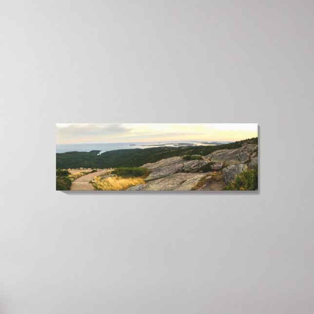 Acadia National Park - Cadillac Mountain Sunset Canvas Print (Front)