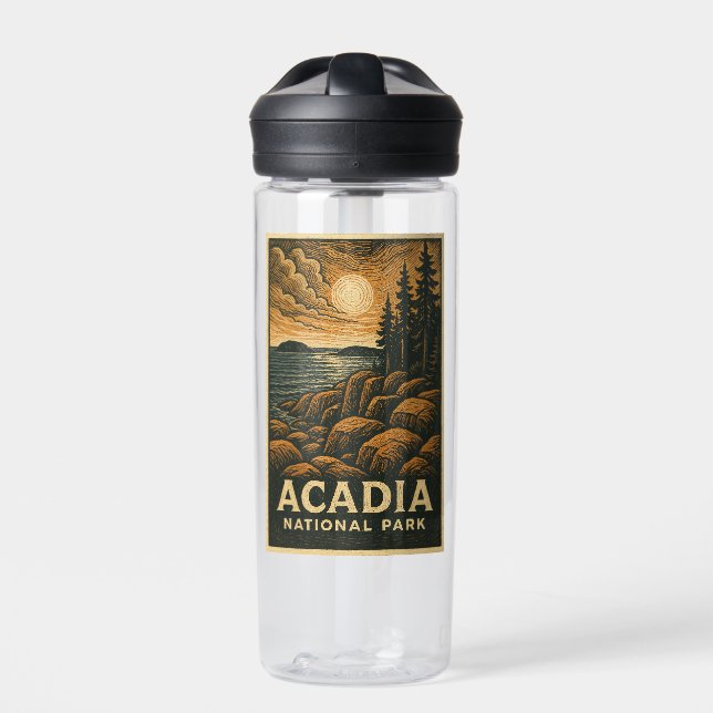Acadia National Park Ceramic Mug  Water Bottle (Front)