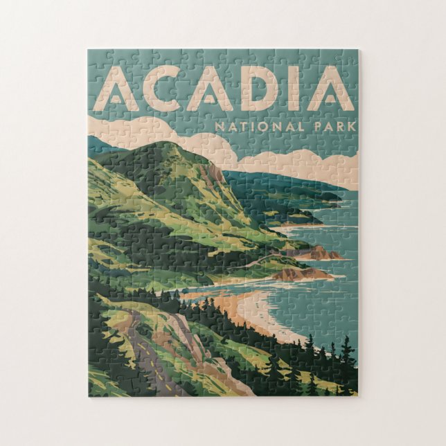 Acadia National Park Coastline Jigsaw Puzzle (Vertical)