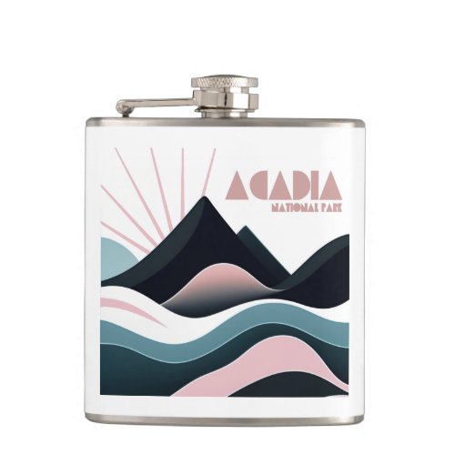 Acadia National Park Colored Hills Flask