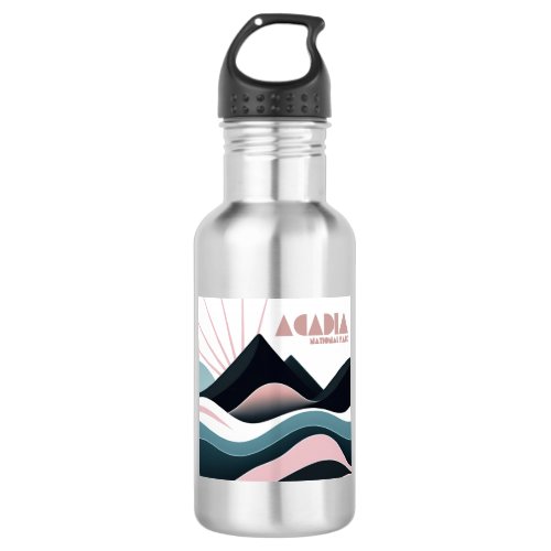 Acadia National Park Colored Hills Stainless Steel Water Bottle