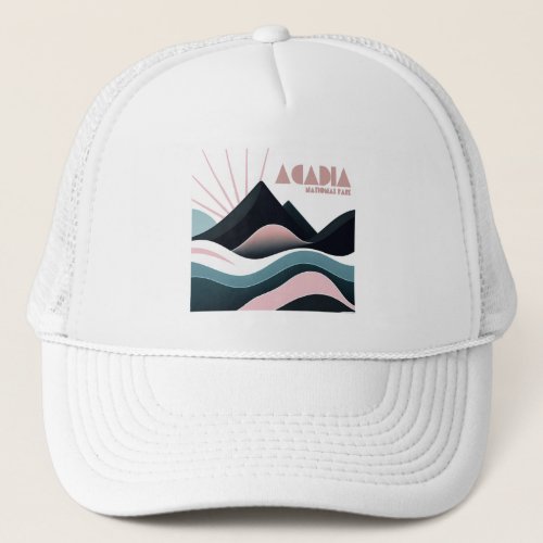 Acadia National Park Colored Hills Trucker Hat