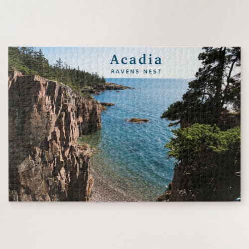 Acadia National Park Custom Photo Ravens Nest Jigs Jigsaw Puzzle